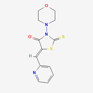 (Z)-3-morpholino-5-(pyridin-2-ylmethylene)-2-thioxothiazolidin-4-one