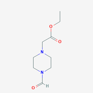 molecular formula C9H16N2O3 B2731314 Ethyl 2-(4-formylpiperazin-1-yl)acetate CAS No. 294848-54-7