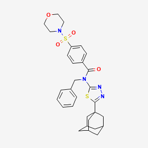 N-[5-(1-adamantyl)-1,3,4-thiadiazol-2-yl]-N-benzyl-4-morpholin-4-ylsulfonylbenzamide