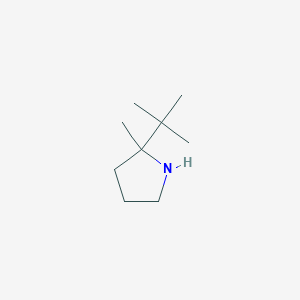 molecular formula C9H19N B2731330 2-叔丁基-2-甲基吡咯烷 CAS No. 1530783-51-7