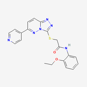 molecular formula C20H18N6O2S B2731333 N-(2-乙氧苯基)-2-[(6-哌啶-4-基-[1,2,4]三唑并[4,3-b]吡啉-3-基)硫代]乙酰胺 CAS No. 894060-57-2