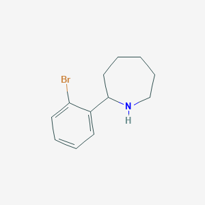 molecular formula C12H16BrN B2731340 2-(2-溴苯基)氮杂庚烷 CAS No. 383129-25-7