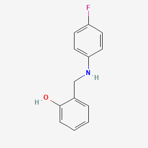 molecular formula C13H12FNO B2731354 2-{[(4-Fluorophenyl)amino]methyl}phenol CAS No. 198879-38-8