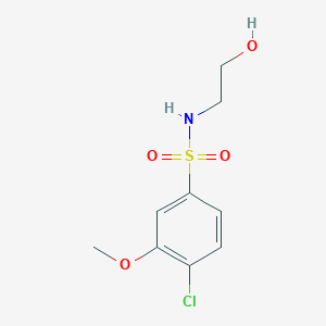 4-chloro-N-(2-hydroxyethyl)-3-methoxybenzenesulfonamide