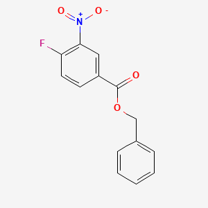 molecular formula C14H10FNO4 B2731368 4-Fluoro-3-nitrobenzoic acid benzyl ester CAS No. 291528-32-0