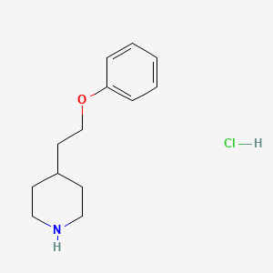 molecular formula C13H20ClNO B2731378 4-(2-Phenoxyethyl)piperidine hydrochloride CAS No. 252918-95-9; 347873-67-0