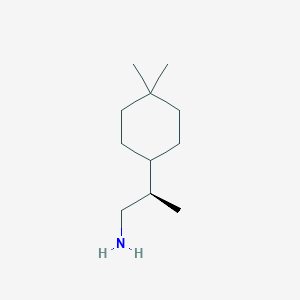 molecular formula C11H23N B2731388 (2R)-2-(4,4-Dimethylcyclohexyl)propan-1-amine CAS No. 2248198-46-9