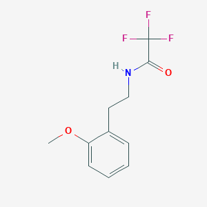 molecular formula C11H12F3NO2 B2731394 2,2,2-trifluoro-N-(2-methoxyphenethyl)acetamide CAS No. 304458-32-0