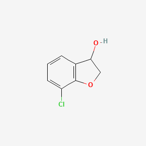 molecular formula C8H7ClO2 B2731399 7-氯-2,3-二氢-1-苯并呋喃-3-醇 CAS No. 1482794-07-9