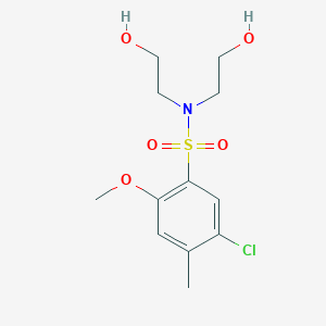 5-chloro-N,N-bis(2-hydroxyethyl)-2-methoxy-4-methylbenzenesulfonamide