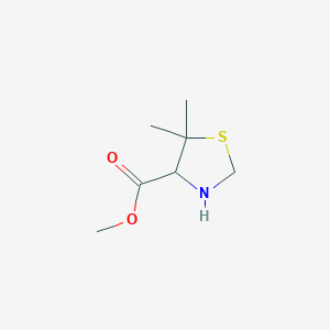 molecular formula C7H13NO2S B2731467 Methyl 5,5-dimethyl-1,3-thiazolidine-4-carboxylate CAS No. 85929-61-9