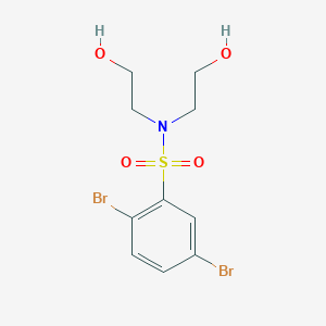 molecular formula C10H13Br2NO4S B273150 2,5-dibromo-N,N-bis(2-hydroxyethyl)benzenesulfonamide 