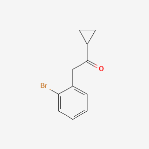 molecular formula C11H11BrO B2731514 2-Bromophenylacetylcyclopropane CAS No. 952722-66-6