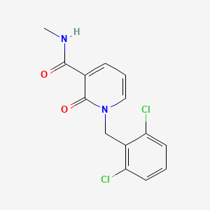 molecular formula C14H12Cl2N2O2 B2731515 1-(2,6-二氯苯基)-N-甲基-2-氧代-1,2-二氢-3-吡啶甲酰胺 CAS No. 338754-50-0