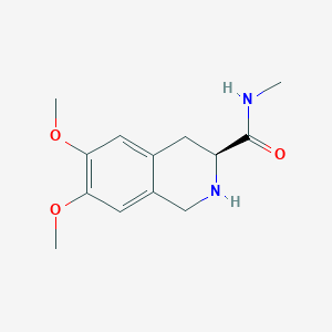 molecular formula C13H18N2O3 B2731529 (3S)-6,7-二甲氧基-N-甲基-1,2,3,4-四氢异喹啉-3-甲酸酰胺 CAS No. 1212109-99-3