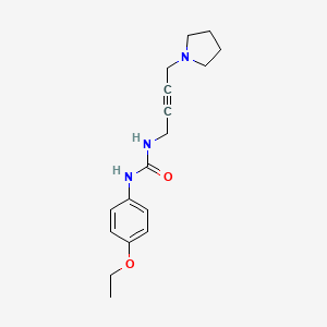 molecular formula C17H23N3O2 B2731533 1-(4-乙氧基苯基)-3-(4-(吡咯啉-1-基)丁-2-炔-1-基)脲 CAS No. 1396814-84-8