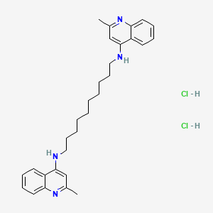 molecular formula C30H40Cl2N4 B2731566 N1,N10-双(2-甲基喹啉-4-基)癸烷-1,10-二胺 盐酸盐 CAS No. 19056-27-0