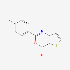 molecular formula C13H9NO2S B2731589 2-(4-甲基苯基)-4H-噻吩[3,2-d][1,3]噁嗪-4-酮 CAS No. 866131-40-0