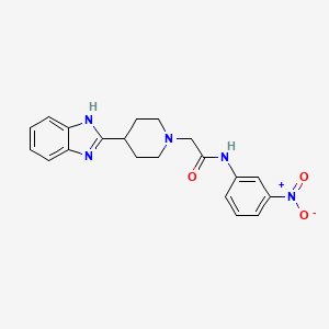 B2731592 2-(4-(1H-benzo[d]imidazol-2-yl)piperidin-1-yl)-N-(3-nitrophenyl)acetamide CAS No. 605625-85-2