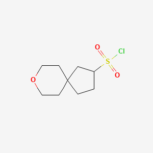 molecular formula C9H15ClO3S B2731614 8-Oxaspiro[4.5]decane-3-sulfonyl chloride CAS No. 2402829-27-8