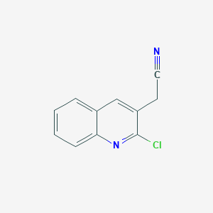 molecular formula C11H7ClN2 B2731628 2-(2-Chloroquinolin-3-yl)acetonitrile CAS No. 40041-79-0