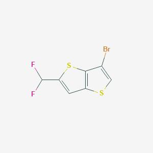 molecular formula C7H3BrF2S2 B2731636 3-Bromo-5-(difluoromethyl)thieno[3,2-b]thiophene CAS No. 2248305-83-9