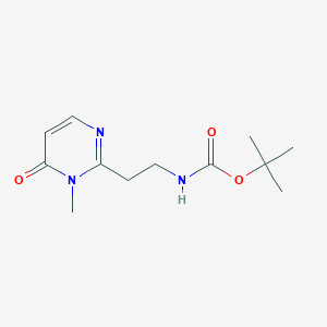 B2731648 Tert-butyl N-[2-(1-methyl-6-oxopyrimidin-2-yl)ethyl]carbamate CAS No. 2309447-59-2
