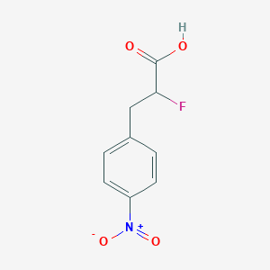 molecular formula C9H8FNO4 B2731652 2-氟-3-(4-硝基苯基)丙酸 CAS No. 2460754-55-4