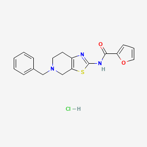 B2731658 N-(5-benzyl-4,5,6,7-tetrahydrothiazolo[5,4-c]pyridin-2-yl)furan-2-carboxamide hydrochloride CAS No. 1189427-30-2