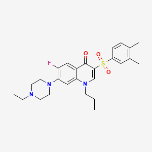 B2731665 3-((3,4-dimethylphenyl)sulfonyl)-7-(4-ethylpiperazin-1-yl)-6-fluoro-1-propylquinolin-4(1H)-one CAS No. 892767-20-3