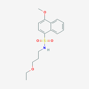 (3-Ethoxypropyl)[(4-methoxynaphthyl)sulfonyl]amine