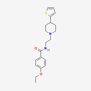 molecular formula C20H26N2O2S B2731673 4-ethoxy-N-(2-(4-(thiophen-2-yl)piperidin-1-yl)ethyl)benzamide CAS No. 1428372-21-7
