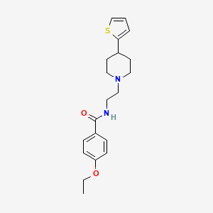 molecular formula C20H26N2O2S B2731673 4-ETHOXY-N-{2-[4-(THIOPHEN-2-YL)PIPERIDIN-1-YL]ETHYL}BENZAMIDE CAS No. 1428372-21-7