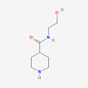 molecular formula C8H16N2O2 B2731682 N-(2-羟乙基)哌啶-4-甲酰胺 CAS No. 30672-46-9