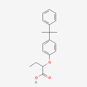 molecular formula C19H22O3 B2731688 2-[4-(1-Methyl-1-phenylethyl)phenoxy]butanoic acid CAS No. 861235-17-8