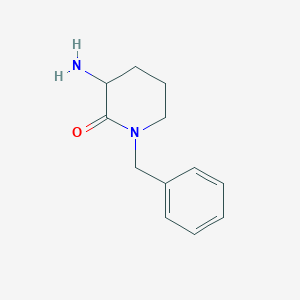 molecular formula C12H16N2O B2731690 3-氨基-1-苄基哌啶-2-酮 CAS No. 209983-73-3