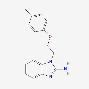 molecular formula C16H17N3O B2731693 1-(2-p-Tolyloxy-ethyl)-1H-benzoimidazol-2-ylamine CAS No. 325822-85-3