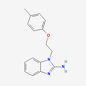 molecular formula C16H17N3O B2731693 1-(2-p-Tolyloxy-ethyl)-1H-benzoimidazol-2-ylamine 