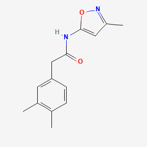 molecular formula C14H16N2O2 B2731698 2-(3,4-dimethylphenyl)-N-(3-methylisoxazol-5-yl)acetamide CAS No. 1049189-01-6