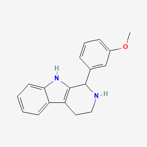molecular formula C18H18N2O B2731705 1-(3-甲氧苯基)-2,3,4,9-四氢-1H-β-咔啉 CAS No. 6649-95-2