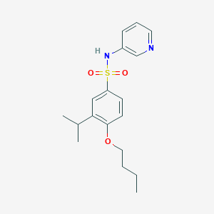 molecular formula C18H24N2O3S B273173 4-butoxy-3-isopropyl-N-(3-pyridinyl)benzenesulfonamide 