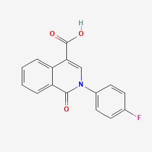 molecular formula C16H10FNO3 B2731738 2-(4-Fluorophenyl)-1-oxo-1,2-dihydroisoquinoline-4-carboxylic acid CAS No. 339106-83-1