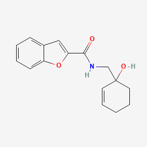 molecular formula C16H17NO3 B2731744 N-[(1-hydroxycyclohex-2-en-1-yl)methyl]-1-benzofuran-2-carboxamide CAS No. 2097933-96-3