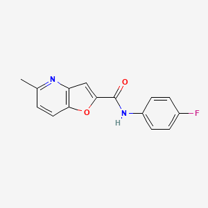 molecular formula C15H11FN2O2 B2731747 N-(4-fluorophenyl)-5-methylfuro[3,2-b]pyridine-2-carboxamide CAS No. 941928-34-3