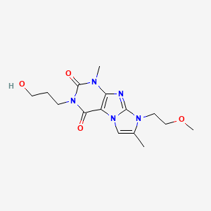 2-(3-Hydroxypropyl)-6-(2-methoxyethyl)-4,7-dimethylpurino[7,8-a]imidazole-1,3-dione