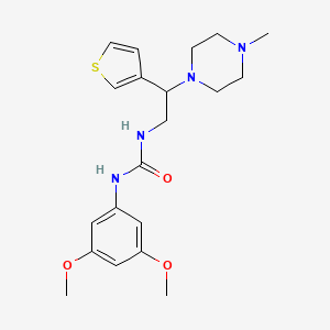 molecular formula C20H28N4O3S B2731755 1-(3,5-Dimethoxyphenyl)-3-(2-(4-methylpiperazin-1-yl)-2-(thiophen-3-yl)ethyl)urea CAS No. 1105238-53-6