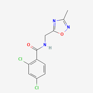 2,4-dichloro-N-((3-methyl-1,2,4-oxadiazol-5-yl)methyl)benzamide