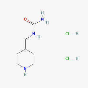 molecular formula C7H17Cl2N3O B2731802 (哌啶-4-基甲基)脲二盐酸盐 CAS No. 1210281-32-5