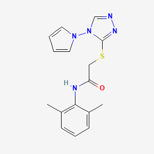 N-(2,6-dimethylphenyl)-2-{[4-(1H-pyrrol-1-yl)-4H-1,2,4-triazol-3-yl]sulfanyl}acetamide