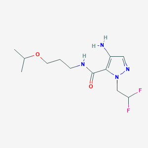 4-Amino-1-(2,2-difluoroethyl)-N-(3-isopropoxypropyl)-1H-pyrazole-5-carboxamide